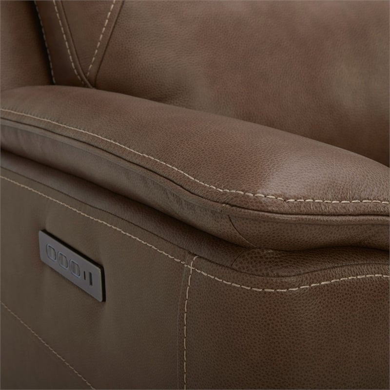 Liberty Furniture Collins Power Recline Sofa - Brown