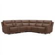 Liberty Furniture Collins Power Recline 6 Piece Sectional Sofa - Brown