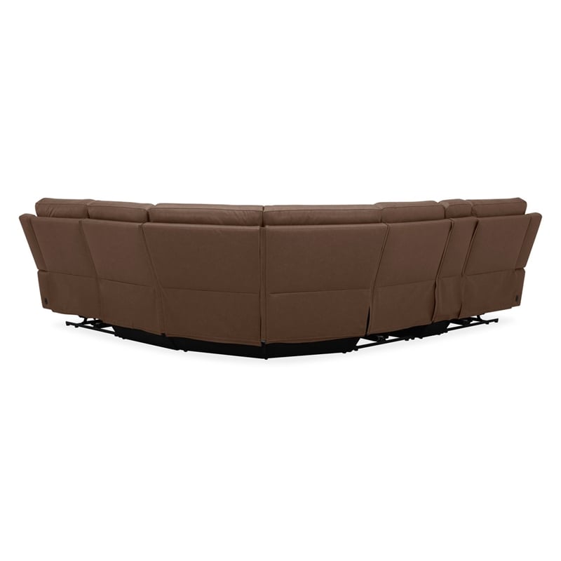 Liberty Furniture Collins Power Recline 6 Piece Sectional Sofa - Brown