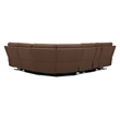 Liberty Furniture Collins Power Recline 6 Piece Sectional Sofa - Brown