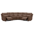 Liberty Furniture Collins Power Recline 6 Piece Sectional Sofa - Brown