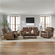 Liberty Furniture Collins Power Recline Sofa with Loveseat & Recliner - Brown