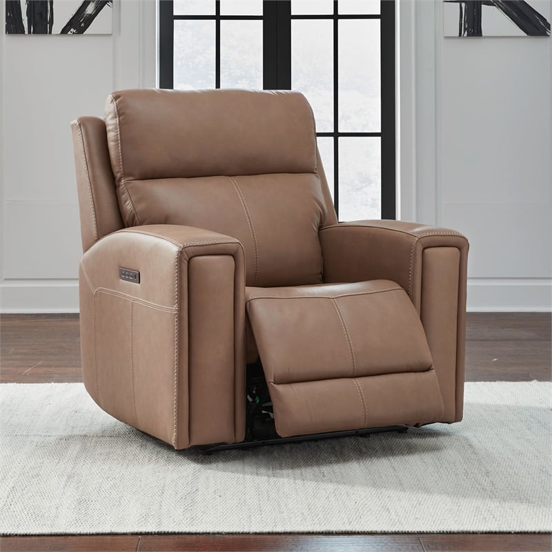 Liberty Furniture Camden Power Recline Sofa & Recliner - Brown