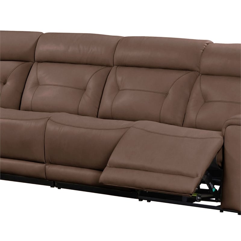 Liberty Furniture Beckham Power Recline 7 Piece Sectional Sofa - Brown