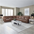 Liberty Furniture Beckham Power Recline 7 Piece Sectional Sofa - Brown