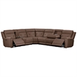 Liberty Furniture Beckham Power Recline 7 Piece Sectional Sofa - Brown