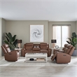 Liberty Furniture Beckham Power Recline Sofa with Loveseat & Recliner - Brown