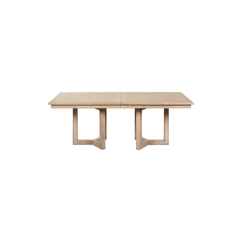 Liberty Furniture Proximity Place Dining Room Double Pedestal Table - Brown Birch Wood