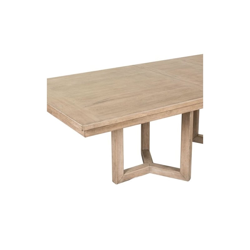 Liberty Furniture Proximity Place Dining Room Double Pedestal Table - Brown Birch Wood