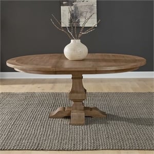 Liberty Furniture Haven Hills Dining Room Pedestal Table - Brown Birch Wood