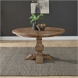 Liberty Furniture Haven Hills Dining Room Pedestal Table - Brown Birch Wood