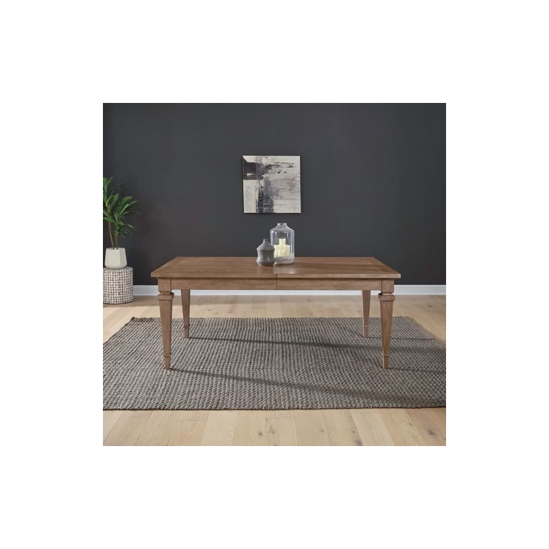 Liberty Furniture Haven Hills Dining Room Rectangular Leg Table Brown Birch Wood