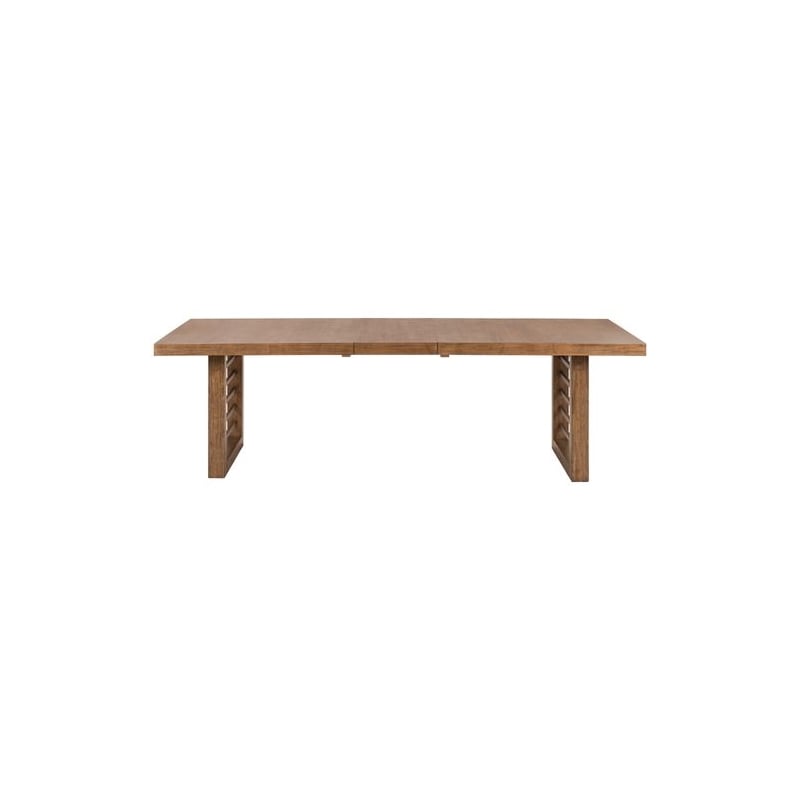 Liberty Furniture Shaker Lakes Dining Room Double Pedestal Table - Brown Maple Wood