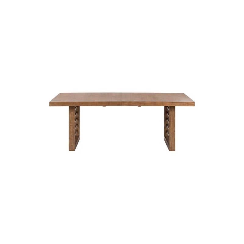Liberty Furniture Shaker Lakes Dining Room Double Pedestal Table - Brown Maple Wood