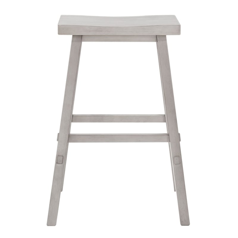Liberty Furniture Creations Kitchen 30 Inch Sawhorse Stool- White Wood
