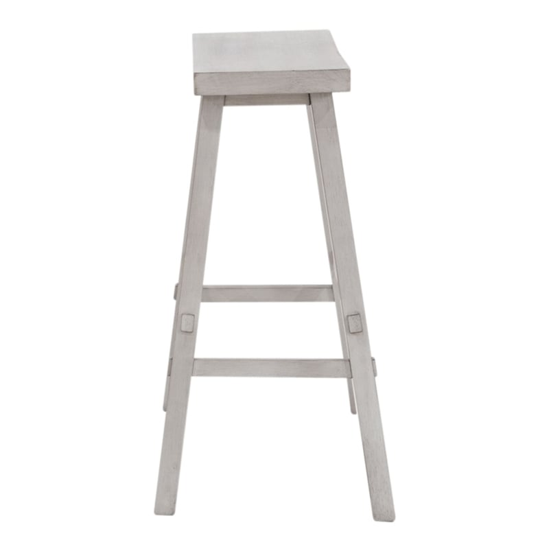 Liberty Furniture Creations Kitchen 30 Inch Sawhorse Stool- White Wood