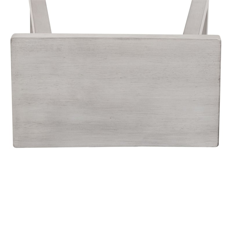 Liberty Furniture Creations Kitchen 30 Inch Sawhorse Stool- White Wood