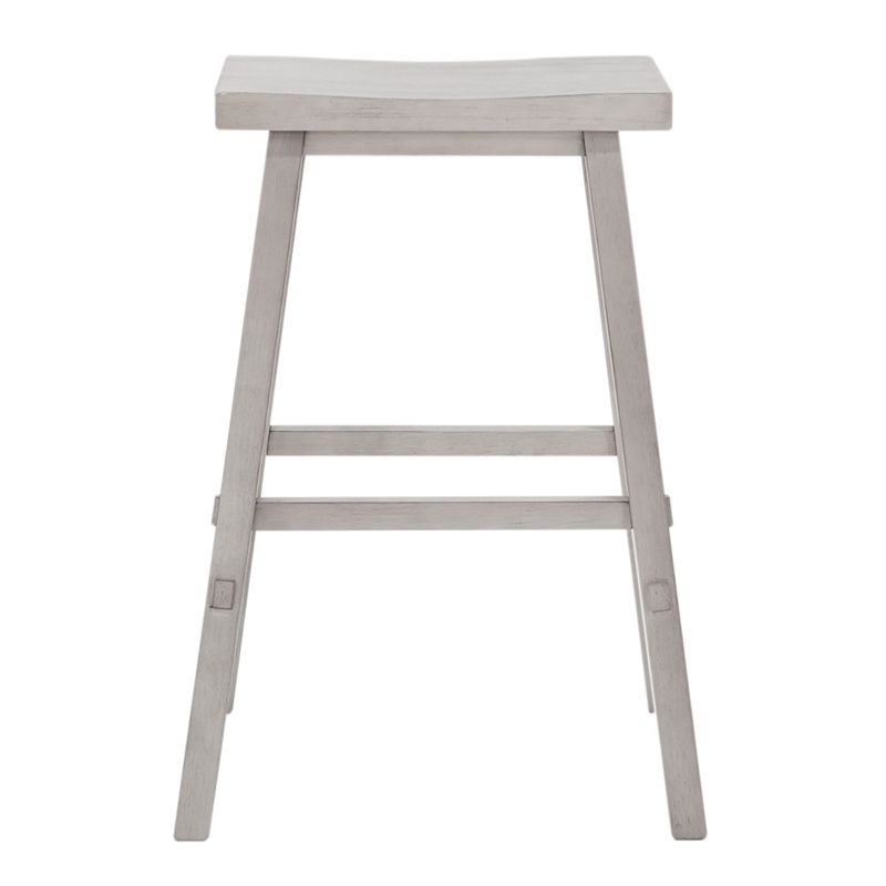 Liberty Furniture Creations Kitchen 30 Inch Sawhorse Stool- White Wood