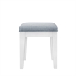Liberty Furniture Reflections Upholstered Vanity Stool - Peail White & Soft Grey