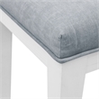 Liberty Furniture Reflections Upholstered Vanity Stool - Peail White & Soft Grey