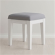 Liberty Furniture Reflections Upholstered Vanity Stool - Peail White & Soft Grey