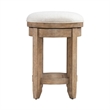 Liberty Furniture Millstone Upholstered Console Swivel Stool Nutmeg Brown Oak Wood