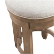 Liberty Furniture Millstone Upholstered Console Swivel Stool Nutmeg Brown Oak Wood