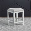 Liberty Furniture Berkly Square Upholstered Console Stool - Linen & Khaki Beige Wood