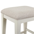 Liberty Furniture Berkly Square Upholstered Console Stool - Linen & Khaki Beige Wood