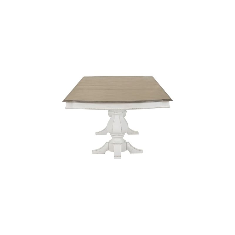 Liberty Furniture Magnolia Manor 5 Piece Double Pedestal Table Set - White