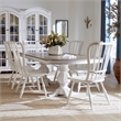 Liberty Furniture Magnolia Manor 7 Piece Double Pedestal Table Set - White