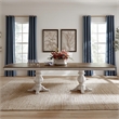 Liberty Furniture Magnolia Manor Alt 7 Piece Double Pedestal Table Set - White