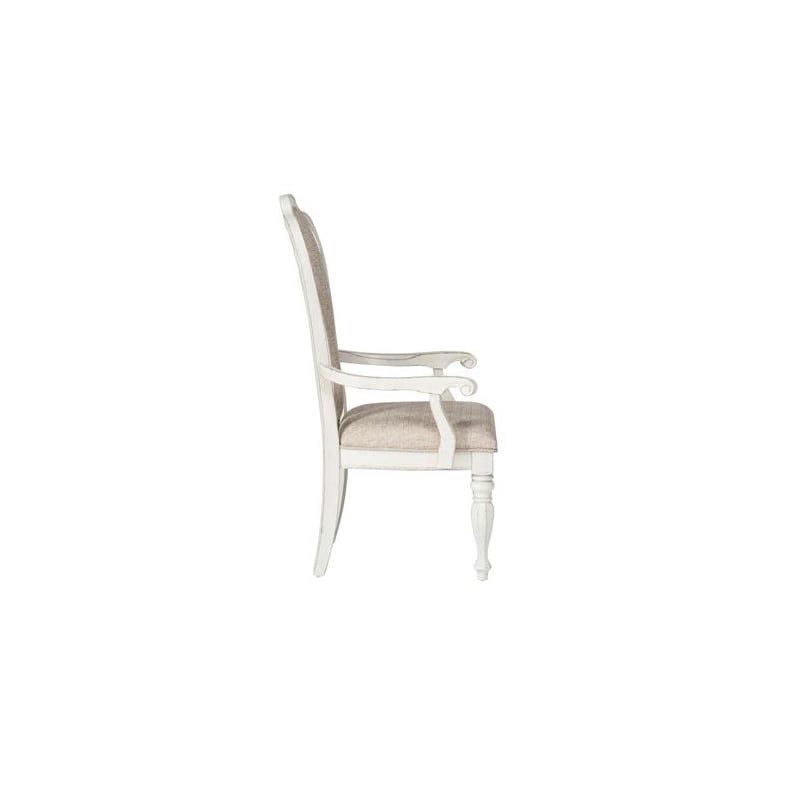 Liberty Furniture Magnolia Manor Alt 7 Piece Double Pedestal Table Set - White