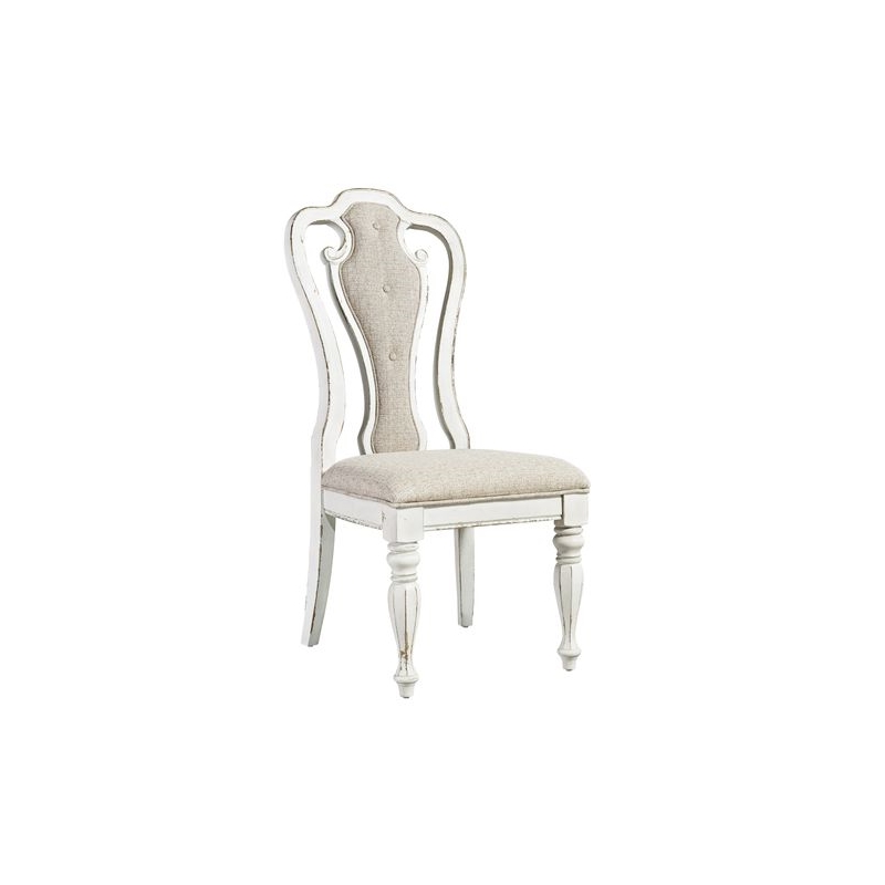 Liberty Furniture Magnolia Manor Alt 7 Piece Double Pedestal Table Set - White