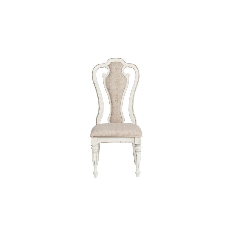 Liberty Furniture Magnolia Manor Alt 7 Piece Double Pedestal Table Set - White