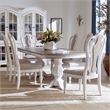 Liberty Furniture Magnolia Manor Opt 7 Piece Double Pedestal Table Set - White