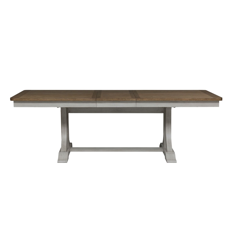 Liberty Furniture Farmhouse Reimagined 5 Piece Trestle Table Set - White