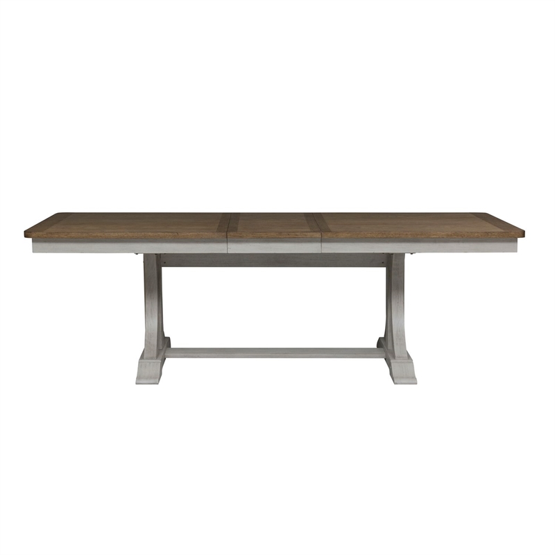 Liberty Furniture Farmhouse Reimagined 6 Piece Trestle Set - White