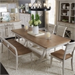 Liberty Furniture Farmhouse Reimagined 6 Piece Trestle Set - White