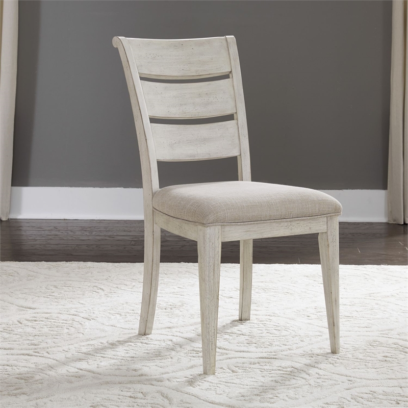 Liberty Furniture Farmhouse Reimagined Opt 5 Piece Pedestal Table Set - White