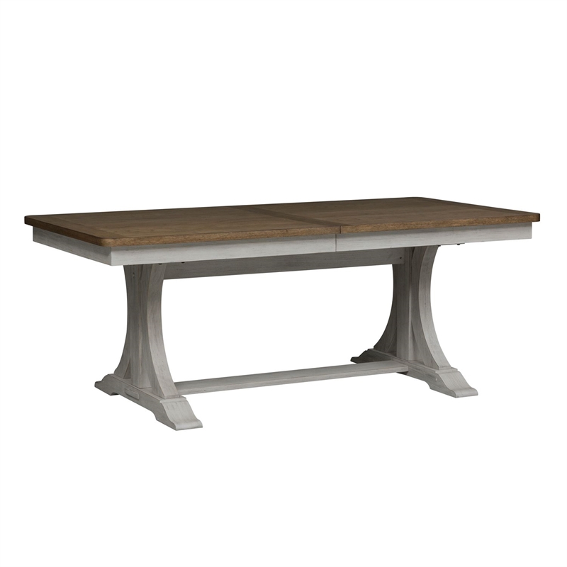 Liberty Furniture Farmhouse Reimagined Opt 7 Piece Trestle Table Set - White