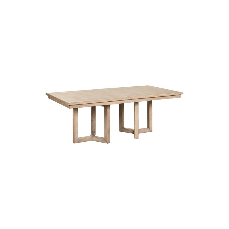 Liberty Furniture Proximity Place 7 Piece Double Pedestal Table Set - Brown