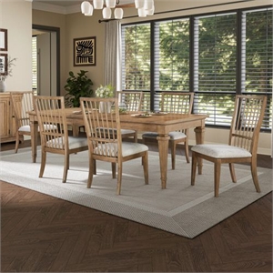 Liberty Furniture Haven Hills 7 Piece Rectangular Table Set - Brown