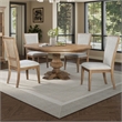 Liberty Furniture Haven Hills Opt 5 Piece Pedestal Table Set - Brown