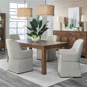 Liberty Furniture Shaker Lakes 5 Piece Rectangular Table Set - Brown