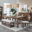 Liberty Furniture Shaker Lakes Opt 6 Piece Rectangular Table Set - Brown