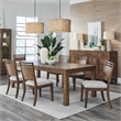 Liberty Furniture Shaker Lakes Opt 7 Piece Rectangular Table Set - Brown