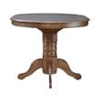 Liberty Furniture Carolina Crossing 5 Piece Gathering Table Dining Room Set with Chairs - Brown Wood