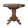 Liberty Furniture Carolina Crossing 5 Piece Gathering Table Dining Room Set with Chairs - Brown Wood