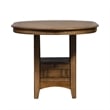 Liberty Furniture Santa Rosa 5 Piece Pub Dining Room Set with Chairs - Brown Wood